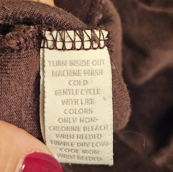 Charter Club Woman Plus Brown Velvet Wide Leg Athleisure Pull On Pants 0X EUC - Picture 10 of 10